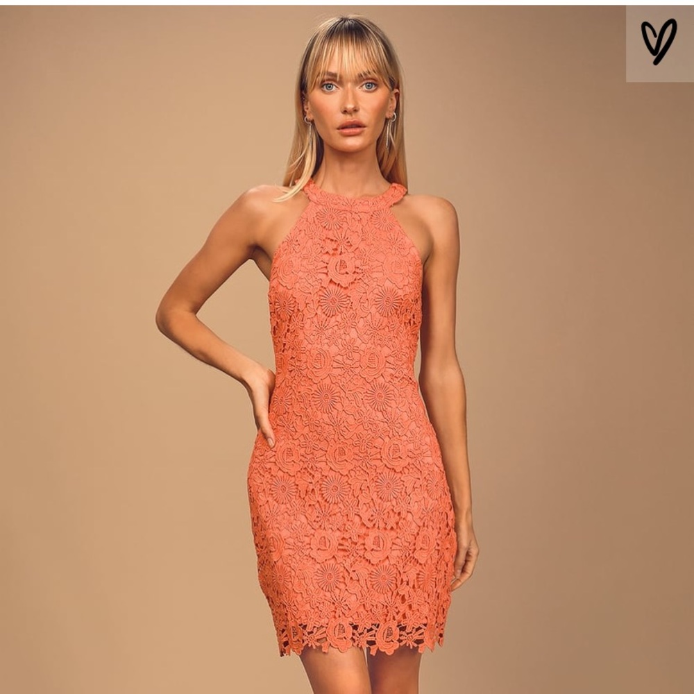 Lulu’s lace homecoming mini dress